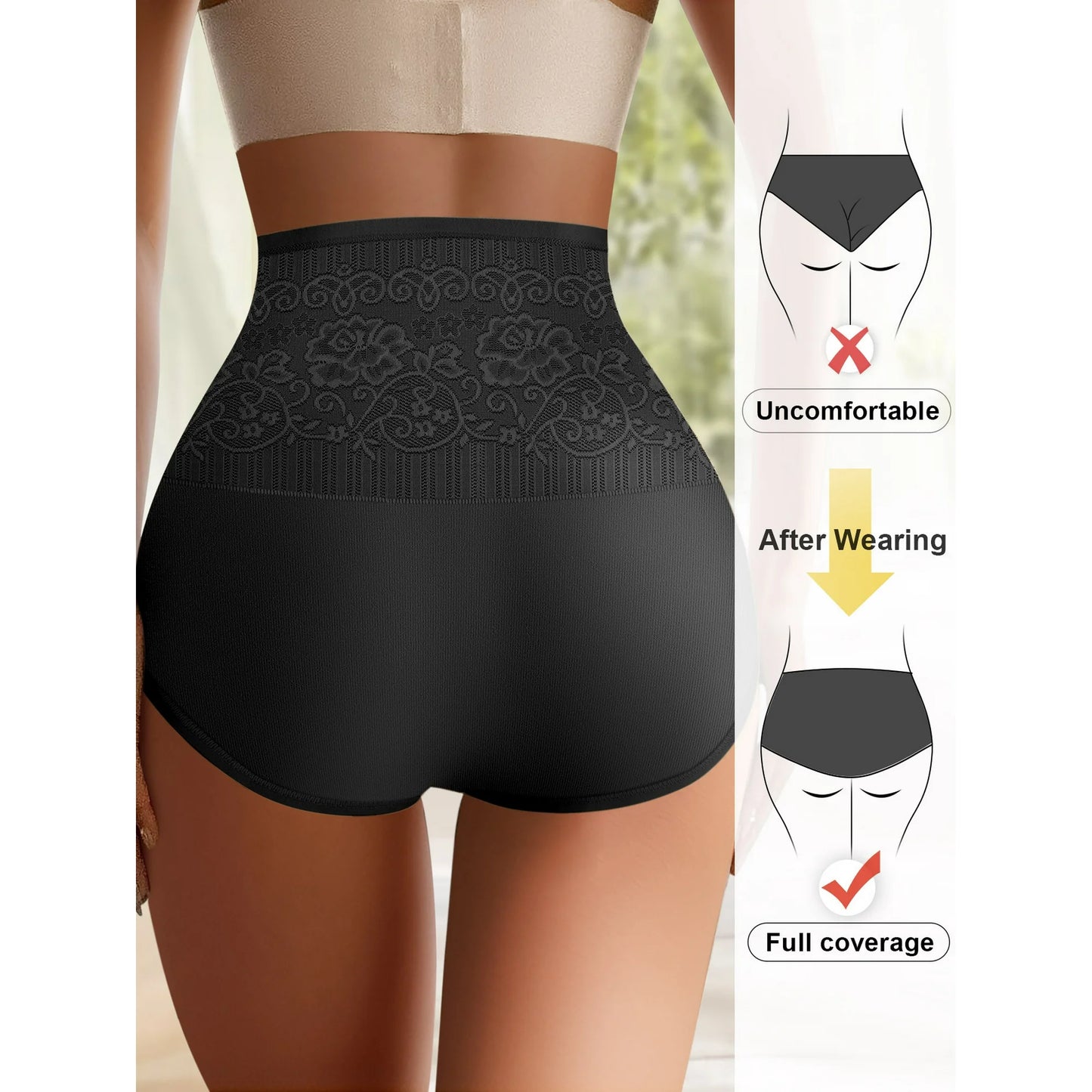 Women's Cotton High Waist Panties