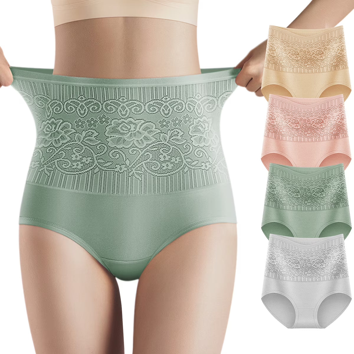 Women's Cotton High Waist Panties