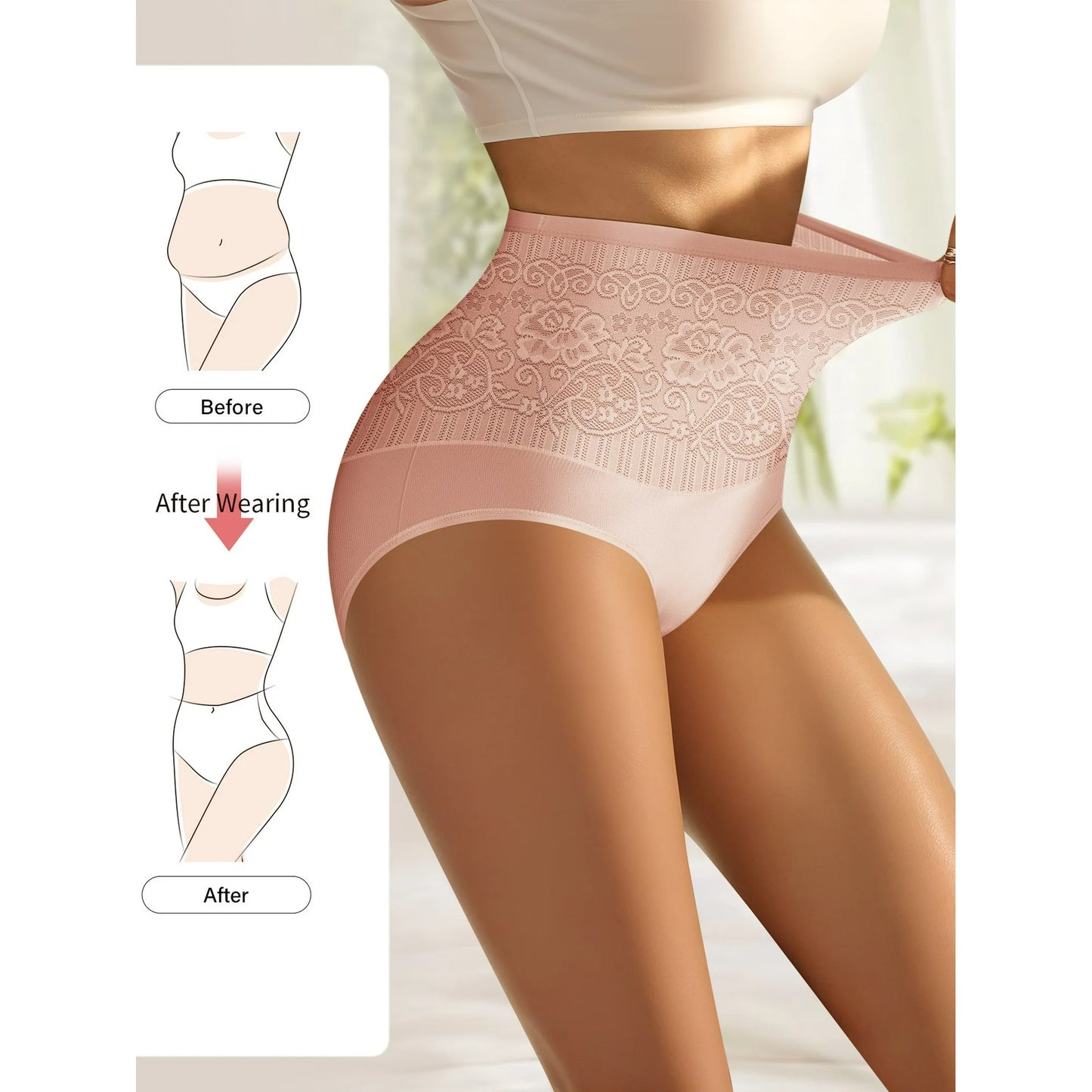 Women's Cotton High Waist Panties