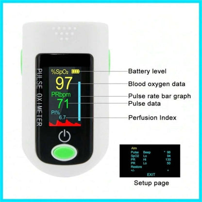 OFF 50% Finger Pulse Oximeter Fast SpO2 & Heart Rate Monitor with Display