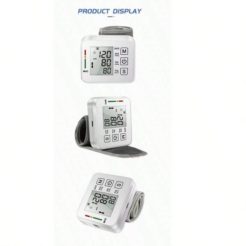 Discount 50% - Electronic Wrist Blood Pressure LCD Monitor