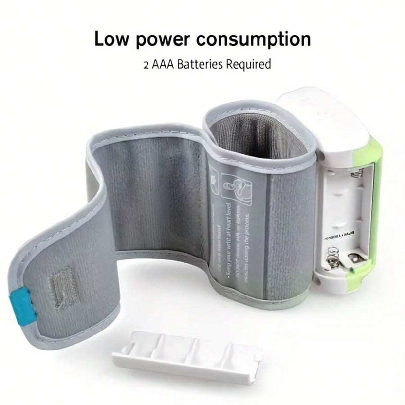 Hot🔥Digital Wrist Blood Pressure Monitor – LCD Screen, Voice, Portable Case