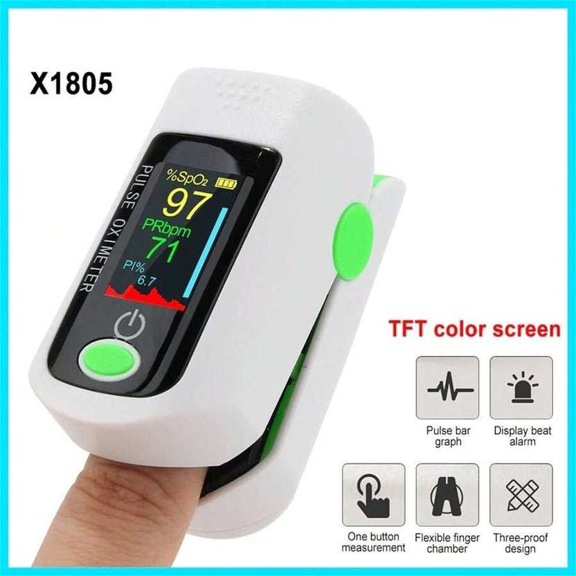 OFF 50% Finger Pulse Oximeter Fast SpO2 & Heart Rate Monitor with Display