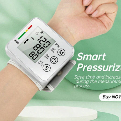 Discount 50% - Electronic Wrist Blood Pressure LCD Monitor
